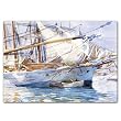 Yachts at Anchor, Palma de Majorca - 5" x 7" Museum Quality Greeting Card