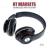 Inepo Bluetooth Wireless Foldable Headphone Stereo - iNepo Bluetooth Heavy Bass Wireless Mobile Computer Music Headphones With Mic Noise Cancelling (black£¨D15))