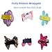 Hair Clips Barrettes Assorted Cute Flowery Ribbon Bows Style B-Series - 12 pcs of Uniquely Designed For Baby, Toddler, and Young Girls