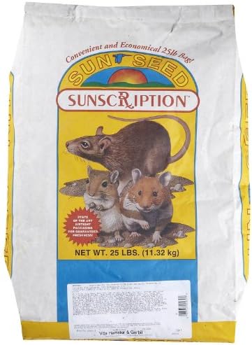 Sun Seed Company Sss90039 Vita Daily Diet Hamster/Gerbil Food, 25-Pound