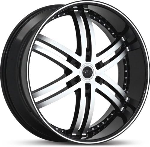 STATUS WHEEL - knight-6 - 22 Inch Rim x 10 - (6x5.5) Offset (15) Wheel Finish - gloss black machined face