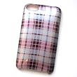 Apple iPod Touch 2nd & 3rd Generation Hard Case BACK-Style Cover (Back Plate only) Pink Plaid Design