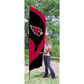 Arizona Cardinals Tall Team Garden House Flags (8.5 ft x 2.5 ft) NFL Football Fan Shop... from Animal Houses