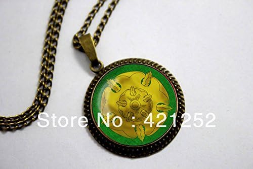 ArtShop Fashion Jewelry House Tyrell Rose Sigil Game Of Thrones Necklace Glass Cabochon Christmas gift