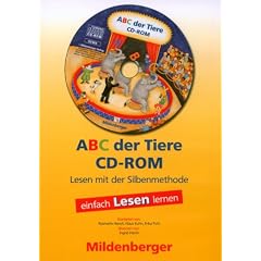 ABC der Tiere. Leseheft Lesen in Silben, Druckschrift, 1 CD-ROM Einzellizenz
