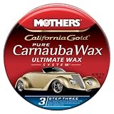 Mothers 05550 California Gold Natural Pure Carnauba Wax Paste - 12 oz (Ultimate Wax System, Step 3)