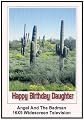 Angel and the badman Widescreen TV: Greeting Card Happy Birthday Daughter
