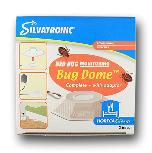 Silvatronic Bug Dome Bed Bug Heat Trap Monitor includes 3 glue traps