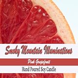 16 Oz Melting Pot Hand Poured Soy Candle, Pink Grapefruit