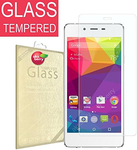 Blu Vivo Air LTE [ Tempered Glass ] Screen Protector, Aksberry(R) Premium Ballistic Glass, [ 0.2mm thickness ] Ultra Clear (Lifetime Warranty)
