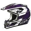 AFX Multi Men's FX-18 MotoX Motorcycle Helmet w/ Free B&F Heart Sticker - Purple