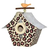 Rosso's International Leopard Print Retro Chic Birdhouse