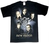 Twilight Saga New Moon The Volturi & Crest Black Mens T-shirt