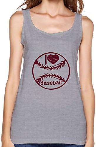 Women Custom Heart Baseball Vintage Tank Top