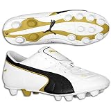 Puma Men's Esito III HG (White/Black/Gold 12.0 M)
