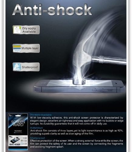 Adpo Hammer/shatter Proof Anti Shock Screen Protector/film(front) for LG Optimus G Pro,LG-E988