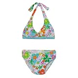 Girls' Circo Multi Floral Swimsuit - White