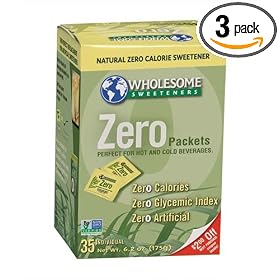 Wholesome Sweeteners Organic Zero 35-Count Packets (Pack of 3)