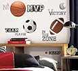 RoomMates RMK1705SCS All Star Sports Saying Peel and Stick Wall Decals
