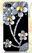 iphone4S/4ケース キャラクター デコ電 キラキラ 咲き盛りの桜