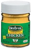 Herb-Ox Chicken Granulated Boullion Sodium Free, 3.3-Ounce Jars (Pack of 6)