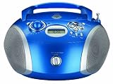 Grundig RCD 1440 Tragbarer Radiorekorder (MP3, USB, CD-R/RW) blau