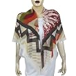 Scarf for Ladies Printed Square Silk and Wool 43 x 43 inches