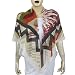 Scarf for Ladies Printed Square Silk and Wool 43 x 43 inches