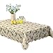 ENNAS Cz028 Flannel Backed Tablecloth Vinyl Waterproof Oblong(Rectangle) (60-Inch by 90-Inch Oblong(Rectangle))