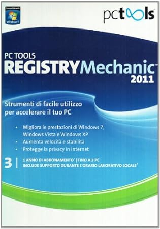 PC Tools  Registry Mechanic 2011, 1u, 3 PC, ITA