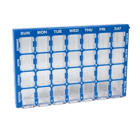<b>4-A-Day Weekly Pill Organizer by Apothecary Products</b>