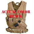 Cross Draw Tactical Vest - Color: Black