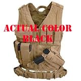 Cross Draw Tactical Vest - Color: Black