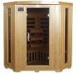 3 Person Sauna Corner Fitting Infrared FIR FAR 7 Carbon Heaters Hemlock Wood CD Player MP3 plug-in