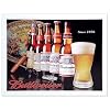 History of Budweiser Metal Sign , 16x13