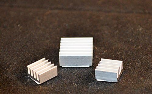 Alliance Tech Raspberry Pi Aluminum Heatsink, set of 3, for models B, B+2, 3