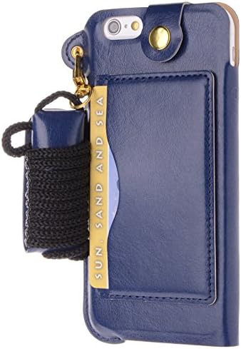 iPhone 6 Case, Boilfish iPhone 6 (4.7) Case [Neck Strap Series] [Card Holder] - Leather Case for iPhone 6 (4.7) - Kick Stand (PULPC-T-001)iPhone 6(4.7in) Dark Blue