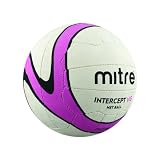 Mitre Intercept VG Netball Ball (White/Purple,4)