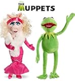 The Muppets by Disney Kermit and Miss Piggy Deluxe Plush Doll Set Stuffed Animal Toys
