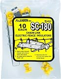 Fi-Shock SC-180 Yellow Chain Link Insulators, 10-Per Bag