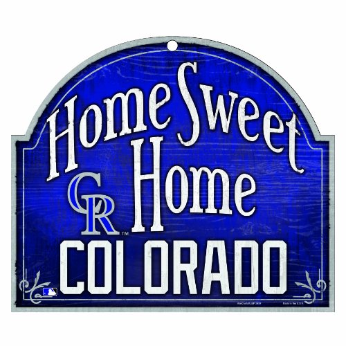 MLB Colorado Rockies 11-by-9 Wood 