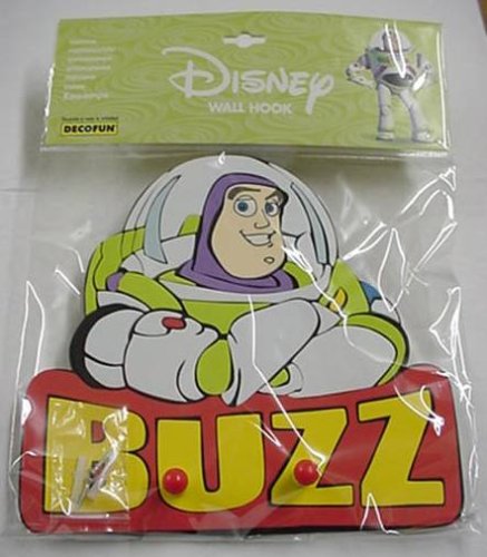 Childrens Toyshop  Kitchen & Housewares : Buzz Lightyear Two Peg Foam Wall Hook