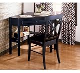 Black Corner Desk and Chair