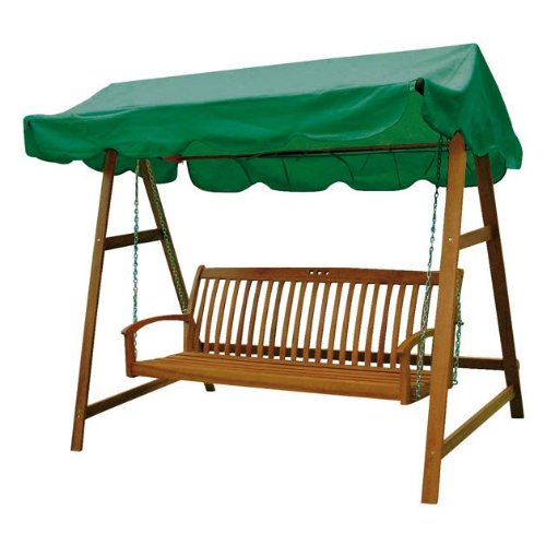 Hollywoodschaukel mit Sonnendach, Bangkirai, 3-Sitzer