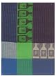 Waffle Weave 100% Cotton Wine Bottle Violet Dishtowel 18" X 28" Set / 6