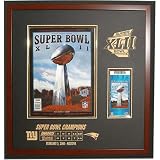 Caseworks New York Giants Super Bowl XLII Champions Program & Ticket Display Case