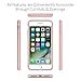 iPhone 7 Case, CaseCrown Lux Glider Case (Rose Gold) w/Matte Finish & Felt Interior