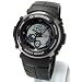 Casio Men's G-Shock G301BR-1A Black Resin Quartz Watch with Black Dial
