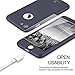 iPhone 7 Case,Lavince Full Body Protection Hard Slim Premium Cover[Dual Layer][Slim Fit] with Tempered Glass Screen Protector for iPhone 7 4.7inch(Navy Blue)