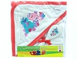 Sesame Street Red Hooded Blanket With Brush & Comb Set